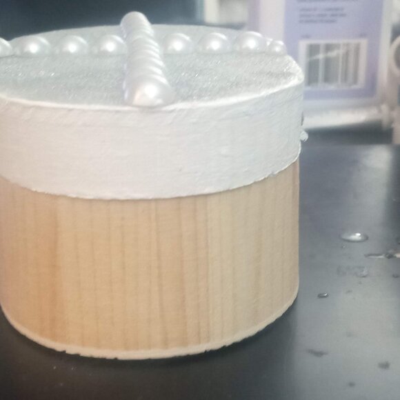 Handmade Unfinished Wood Jewelry and Trinket Box - Picture 7 of 9